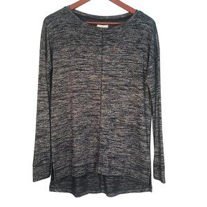 Lou & Grey Navy Heathered Pull-Over Sweatshirt